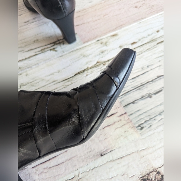 Franco Sarto Square Toe Black Pumps Size 8.5 M - Picture 13 of 14